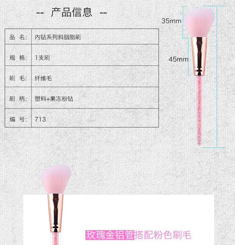 Original Beauty Tools Makeup Brush Plastic Makeup Brush Wholesale Nihaojewelry display picture 2