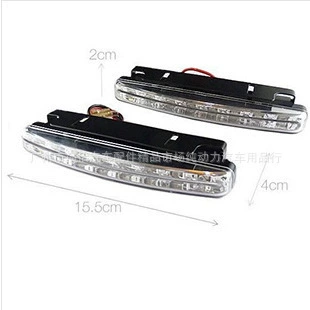 Автомобиль светодиодные дневные ходовые огни автомобиль универсальный 8led дневных ходовых огней завод дневных ходовых огней привело завод прямых продаж