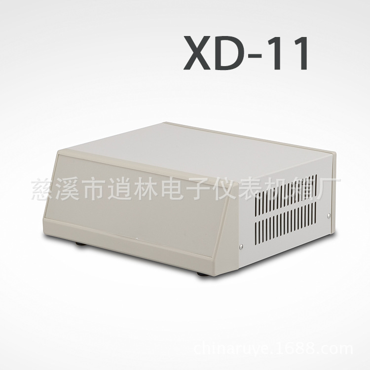 台式仪器仪表外壳/电子模块金属铁斜面机箱壳体XD-11 100*280*240