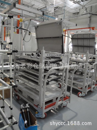 工位车布袋车汽车零部件工位器具汽车零部件转运架