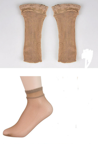 Women's black Korean style hollow cross fishnet socks, large mesh socks, ribbed socks, medium mesh socks