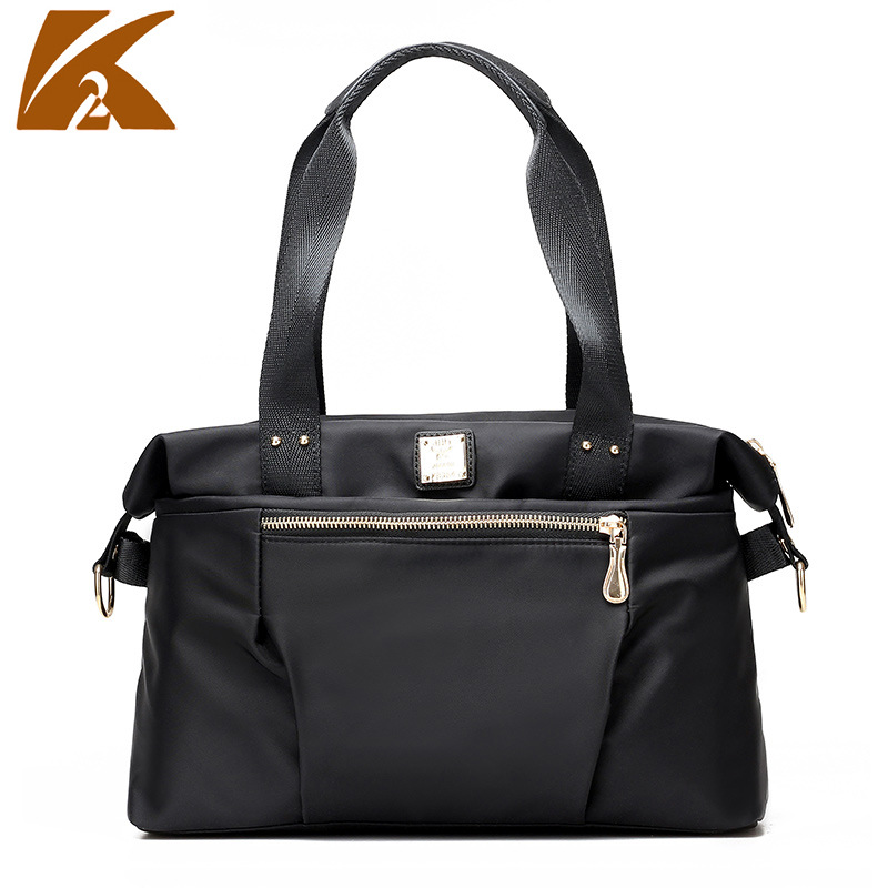 2017 new pattern waterproof Nylon bag Female bag One shoulder Inclined shoulder bag portable Korean Edition fashion Trend Canvas bag oxford