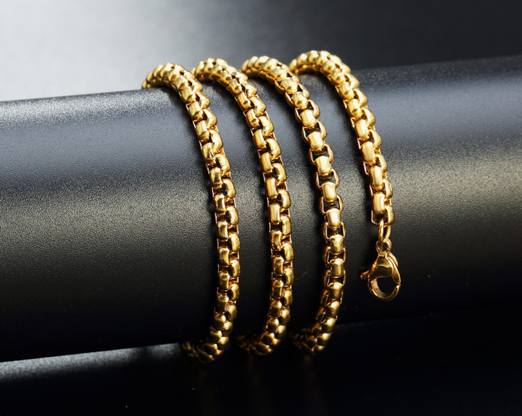 1 Piece Quantity Holiday, Daily Occasion Hip-hop Solid Color Titanium Steel Necklace
