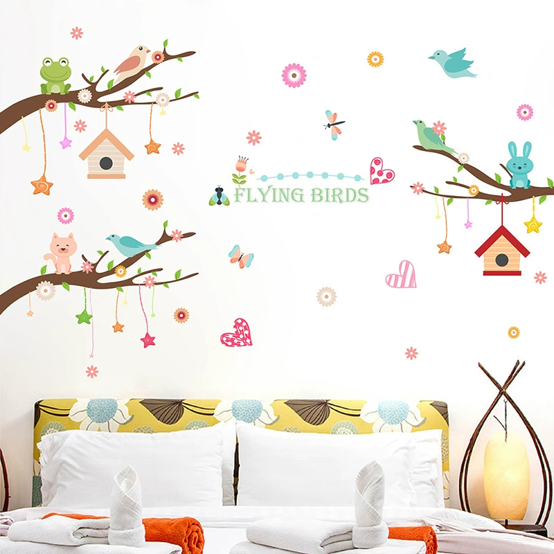 Cartoon creative decorations on wall for children's room for early age, stickers, wholesale, new collection