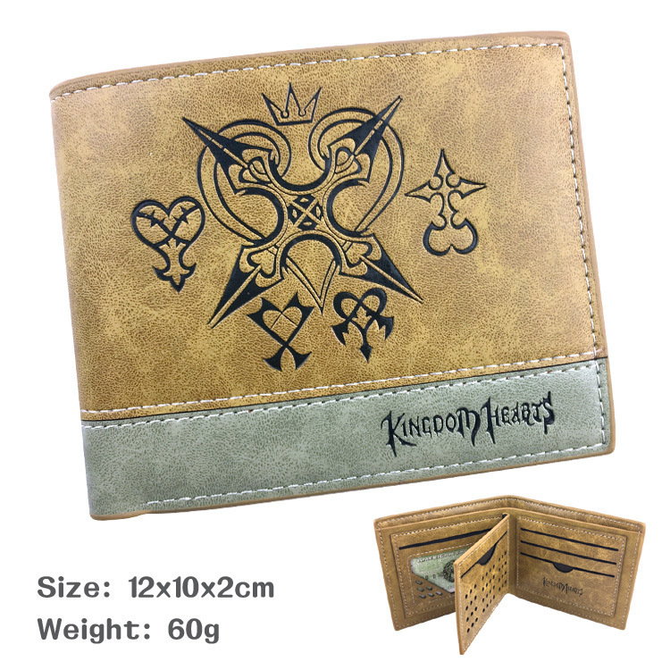 Wang Guoxin high quality PU leather two fold short wallet anime peripheral men's and women's wallet in stock wholesale Wang Guoxin high quality PU leather two fold short wallet anime peripheral men's and women's wallet in stock wholesale