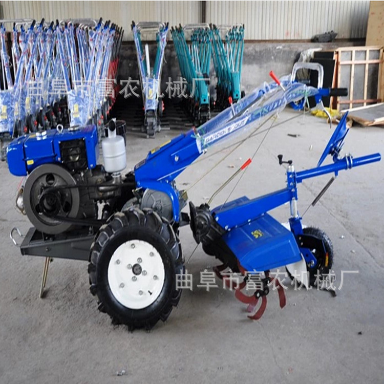 电启动手扶拖拉机 8-20马力手扶拖拉机 手扶车旋耕机