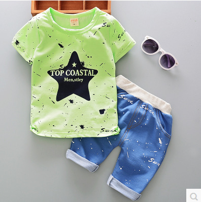 男童套装2018新款夏装0-1-2-3-4-5岁男宝宝婴儿童夏季衣服两件套
