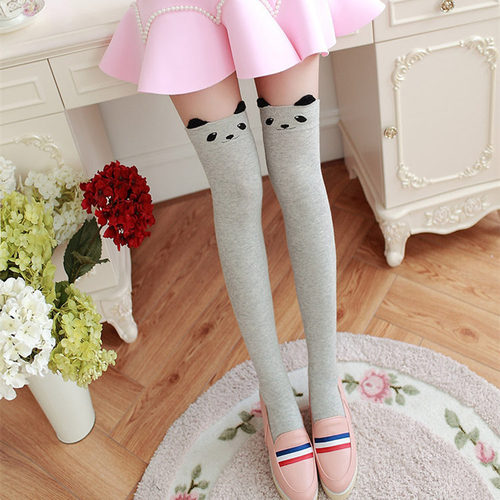 Women's Japanese half-cut socks, over-the-knee stockings, cotton socks, three-dimensional cartoon cat thick-needle cotton socks, manufacturer wholesale
