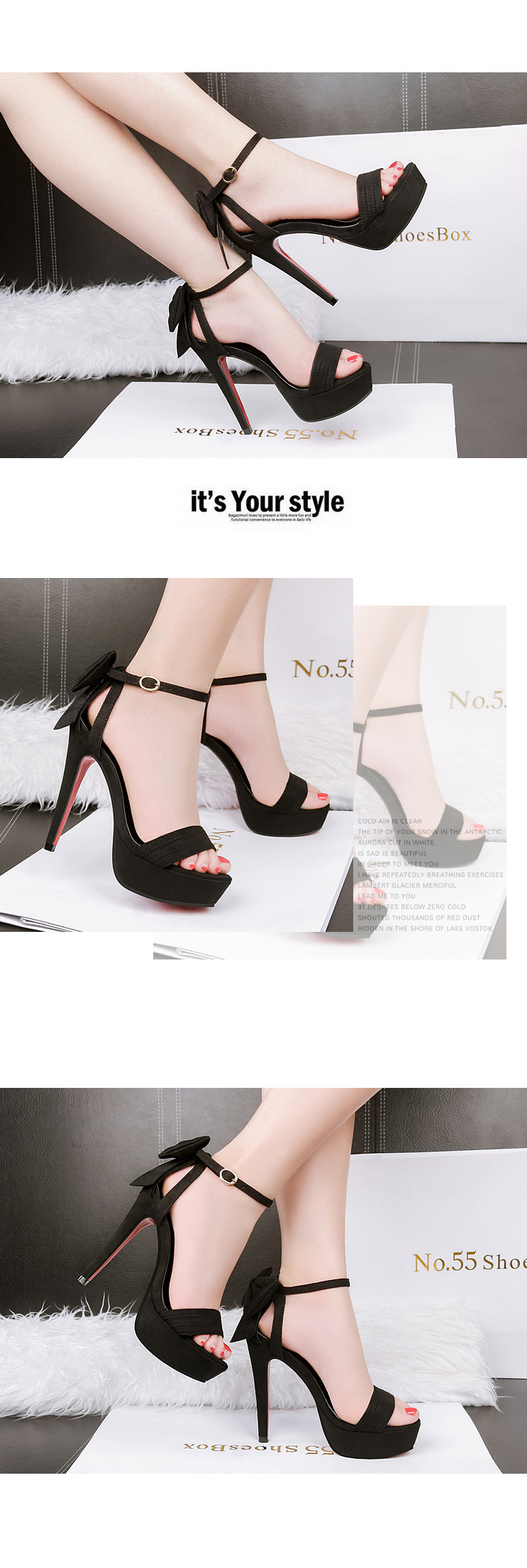 Chaussures été pour femme NO.55 SHOES en Caoutchouc - Ref 3346205 Image 18