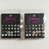 Set, fashionable earrings, diamond heart-shaped, accessory, wish, simple and elegant design, wholesale