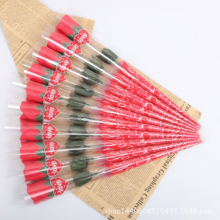 长厚款爱心单支 红色