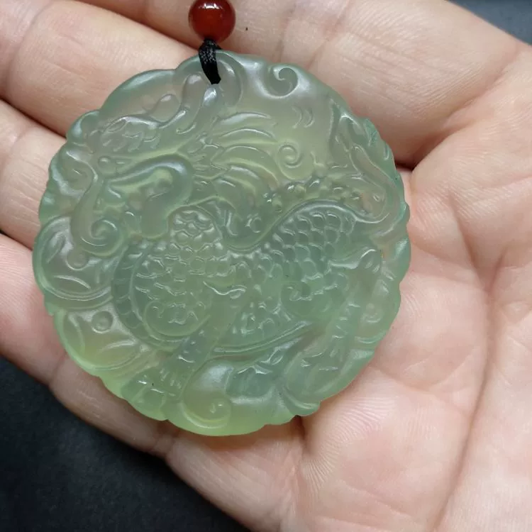 Natural ore jade, fashionable pendant for men and women