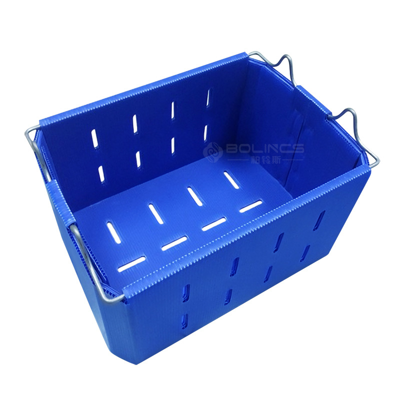 东莞厂家直销中空板PP周转箱带盖条包边PP周转筐塑料框高强度承重