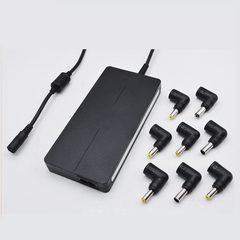 90W ultra-thin automatic identification voltage multi-function notebook power adapter with 5V 1A USB