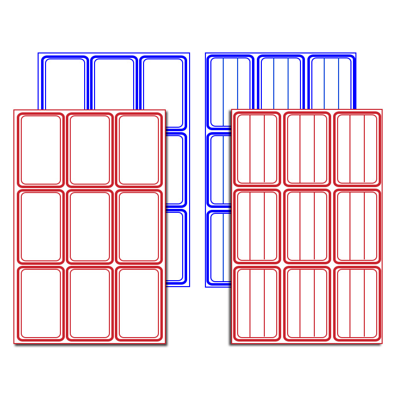 标签贴纸 彩色价格标签贴 55张 不干胶贴纸 批发办公用品厂家直销|ms