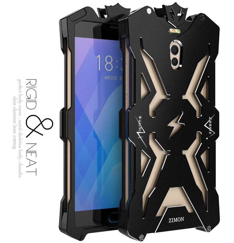 SIMON THOR Aviation Aluminum Alloy Shockproof Armor Metal Case Cover for Meizu M6 Note