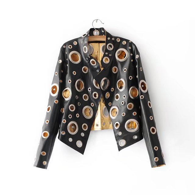 Veste cuir femme en PU - Ref 3331670 Image 1