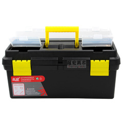 Art toolbox 666 thick 16-inch plastic portable double-layer toolbox pigment Chinese painting box hardware toolbox