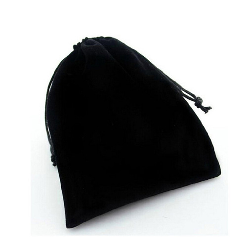 Manufacturer Direct Sale Wholesale Black Felt Pouch with Drawstring for Jewelry Bags