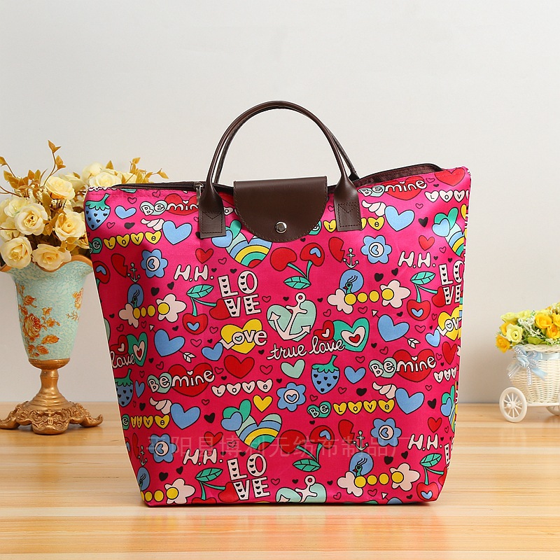 厂家环保购物袋 色丁布折叠手提袋女包牛津布600D手提袋直销