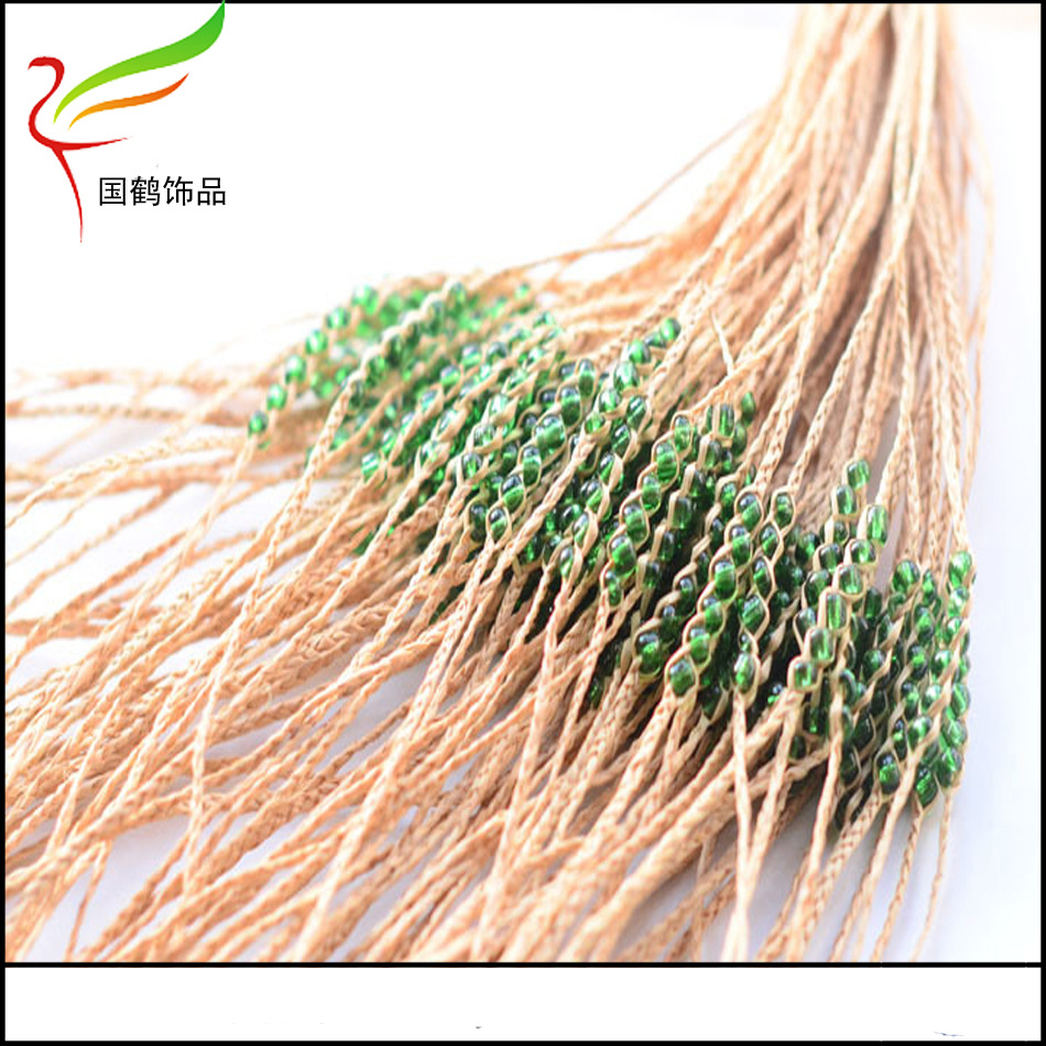 拉菲草6颗米珠手链14