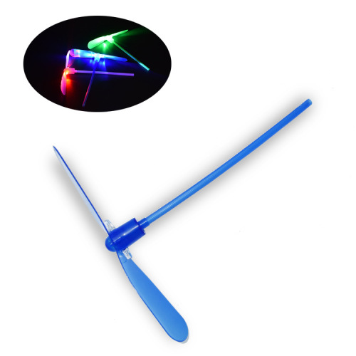 Street stall square hot selling luminous bamboo dragonfly flying fairy flying leaf kindergarten small gifts 80s nostalgic toys