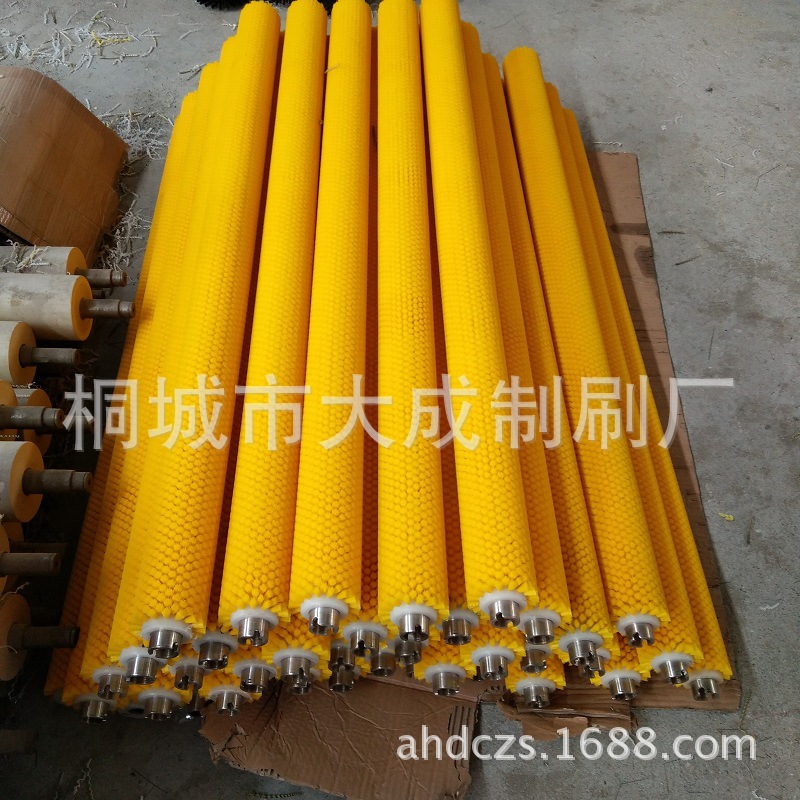 大成供应玻璃清洗机胶辊刷 水果蔬菜毛发清洗机毛刷辊 食品棍刷