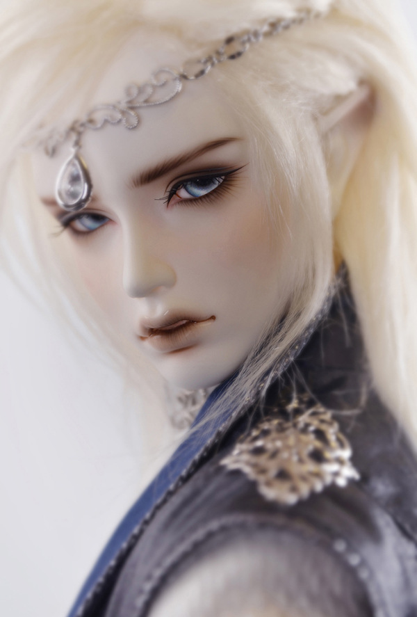 BJD Dia Male Elf Head Human Body With Eyes Free FaceUp Resin Figures MD65