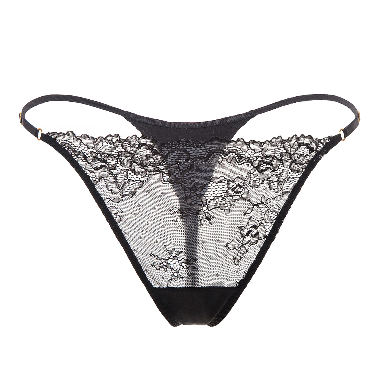 Silk Mulberry Silk Sexy Thong Young Ladies Lace T-pants Transparent Low-waist Sexy Underwear