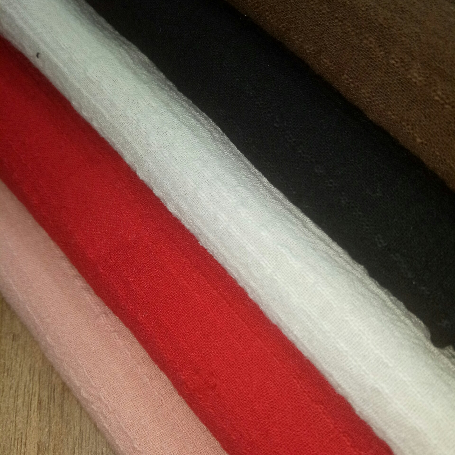 全棉经向竹节加捻皱布起泡砂洗面料时装女装童装连衣裙布料