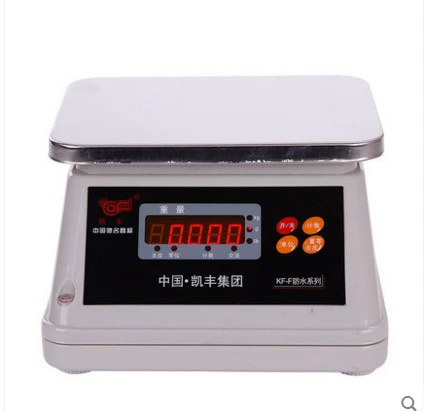 Прямые поставки с фабрики Kaifeng электронные весы для взвешивания морепродуктов весом 3-30 кг платформенные весы портативные с аккумулятором Алая буква водонепроницаемые весы