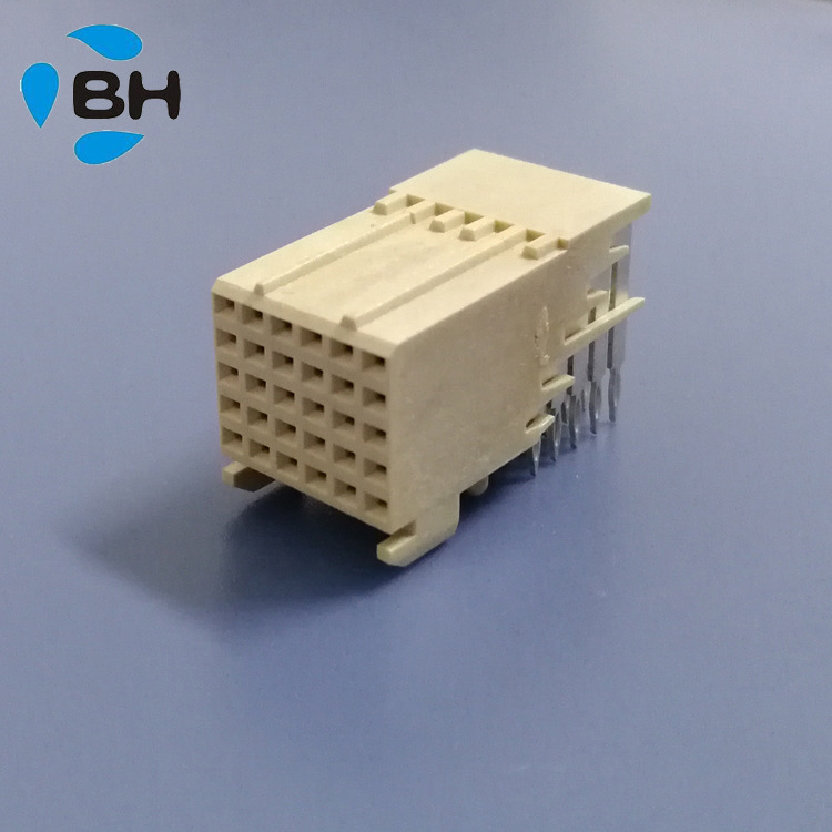 供应快速5X6P压接母座连接器连接件公交30P母座质优价廉信号