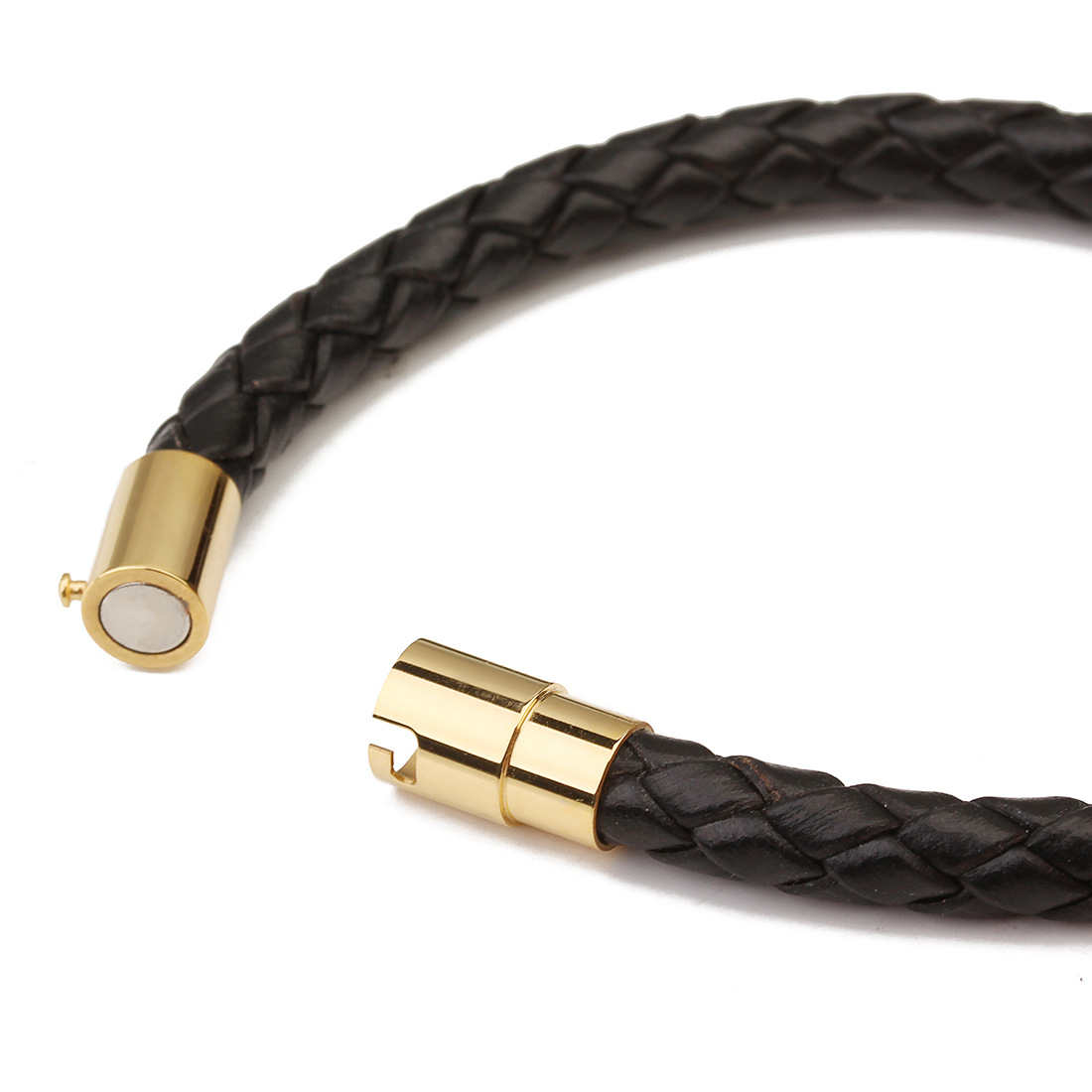 Men's Leather Braided Bracelet