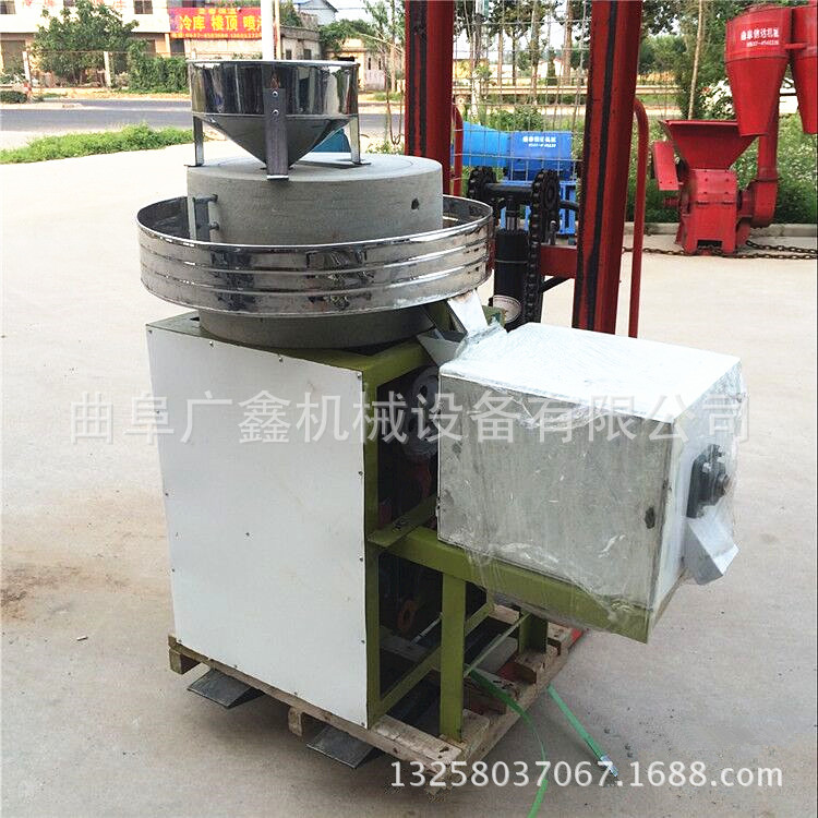 小型家用米浆石磨 优质电动石磨机 精品48v五谷杂粮石磨机