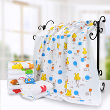 大号蜂巢纱布棉浴巾 童被 儿童成人浴巾120*140双层夏季盖毯