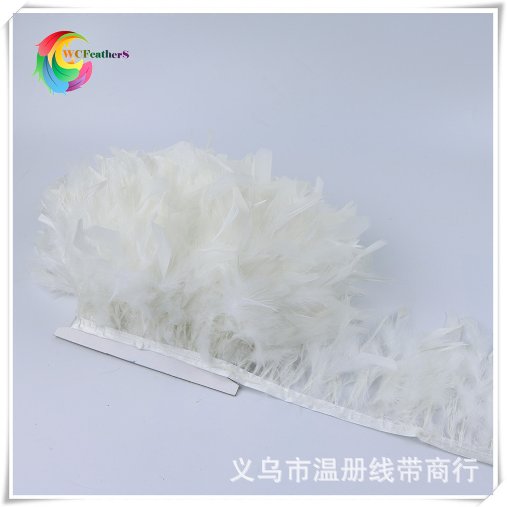 温册羽毛热卖火片布边创意多色火片布边演出服装辅料车载娃娃装饰详情图19