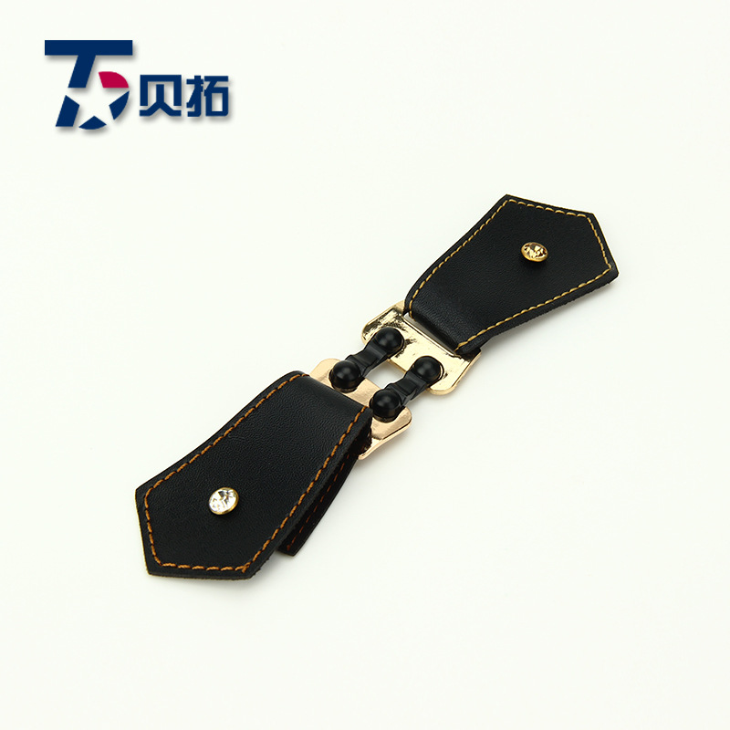 服装装饰纽扣 大衣辅料风衣装饰腰扣配件皮扣 皮革金属对扣