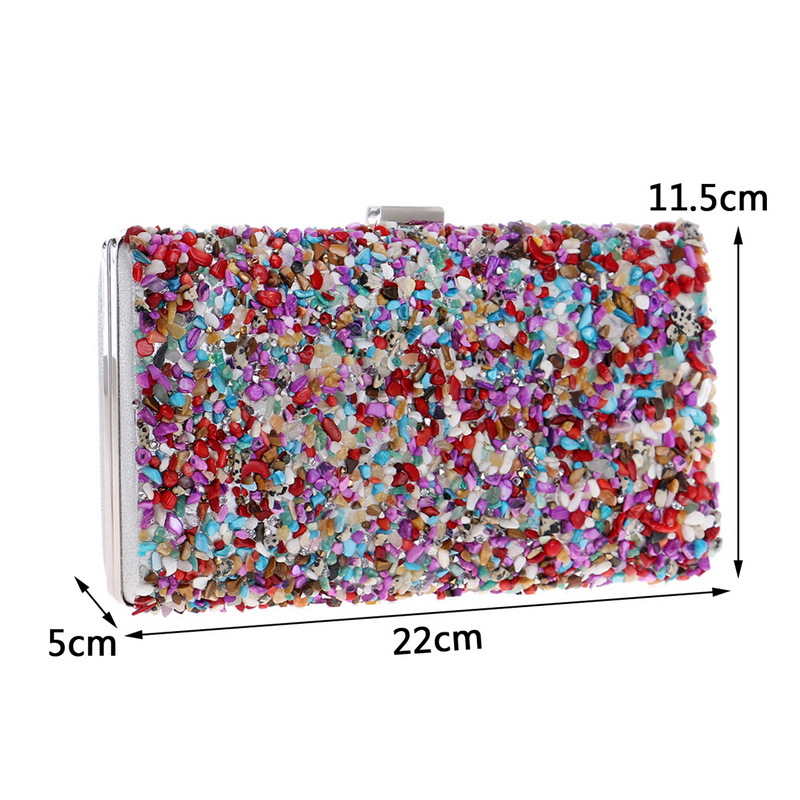 New Ladies Party Dress Banquet Bag Clutch Bag Small Square Bag Wholesale Nihaojewelry display picture 13