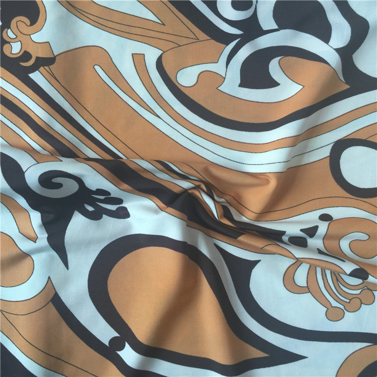 【热销产品】供应涤氨 锦氨 楼梯布印花面料 纬编针织面料