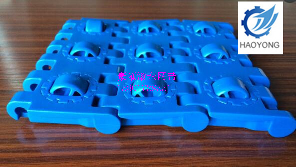 物流分拣线滚珠型模块网带 加胶防滑滚珠 防滑滚轮