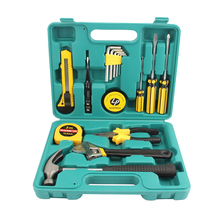 16件套工具箱 手动工具多功能五金工具箱家用套装厂家批发