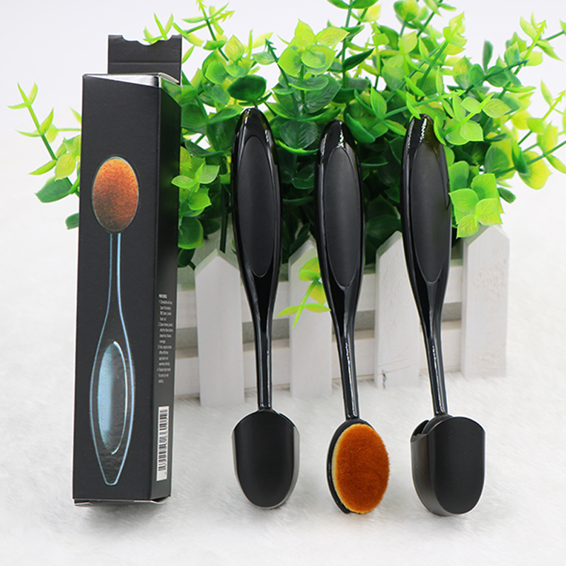 厂家批发不吃粉长柄散粉化妆刷 4号牙刷美容化妆刷粉底刷美妆工具