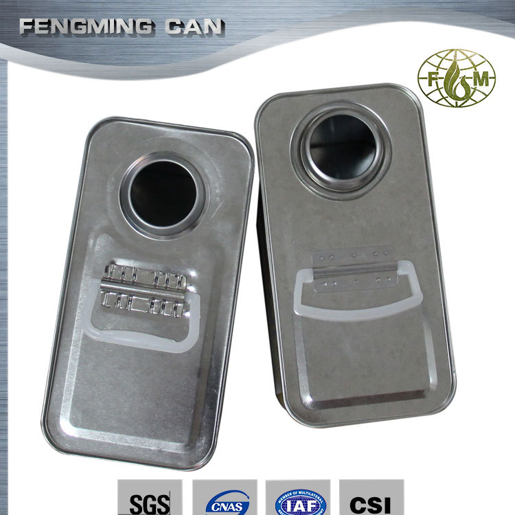 厂家直销4升铁罐4升圆罐涂白彩印马口铁油漆罐涂料罐凤鸣包装铁罐