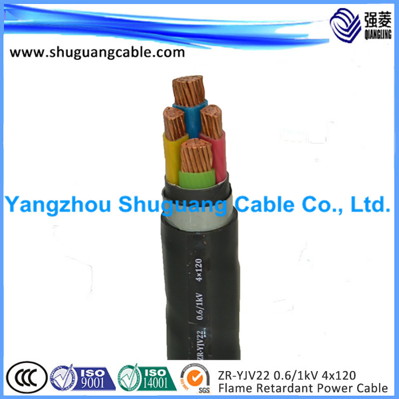 厂家直销 ZR-YJV22 0.6 1KV 4X120 电力电缆 国标生产可检测