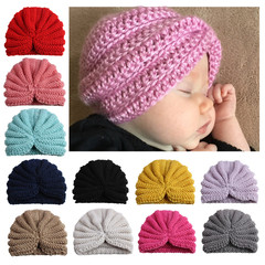 New Arrival European and American-Style Solid-Colored Knitted Kids' Hats – Soft, Comfortable Baby Pullover Caps & Children's Accessories/Baby Essentials