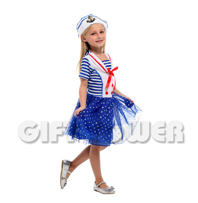 舞台表演服G-0289闪亮小女水手服详情图2