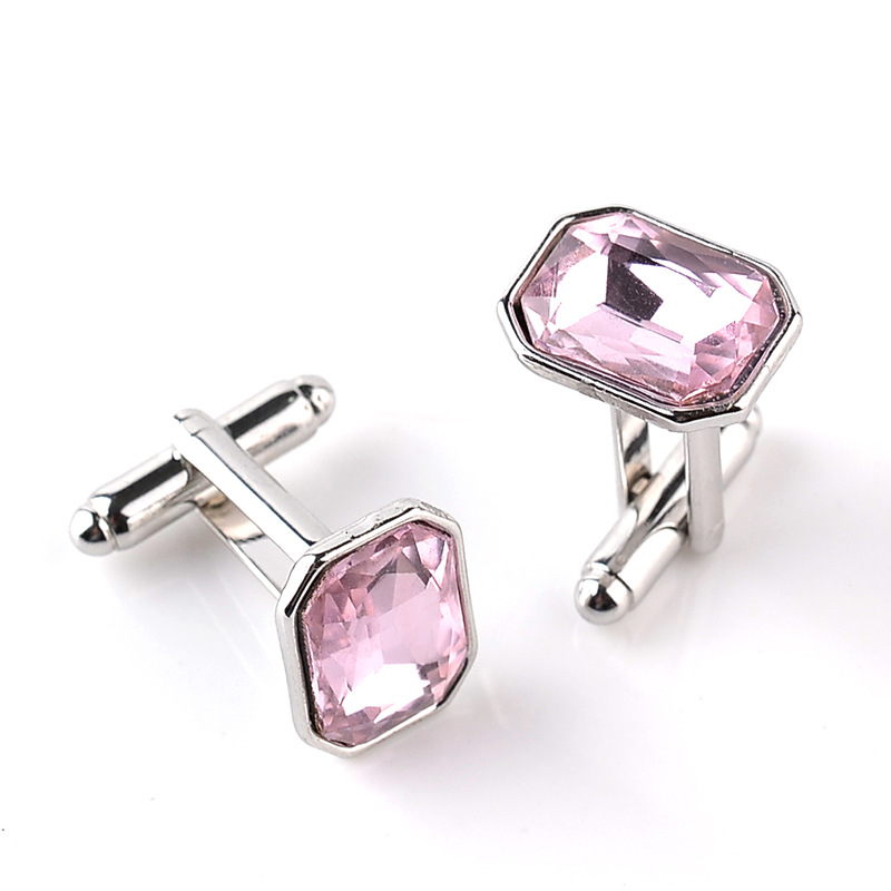 Glaskristall Manschettenknöpfe Für Herren Bunte Hemd Accessoires_voghion.com