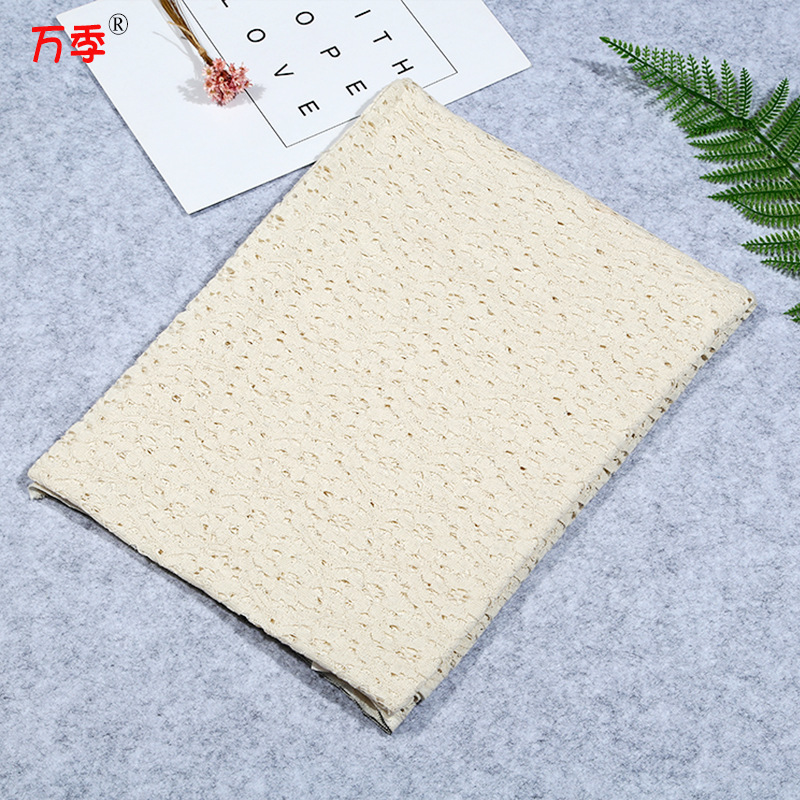 新款蕾絲布料 服裝面料镂空蕾絲棉紗面料 批發針織錦綸蕾絲布料