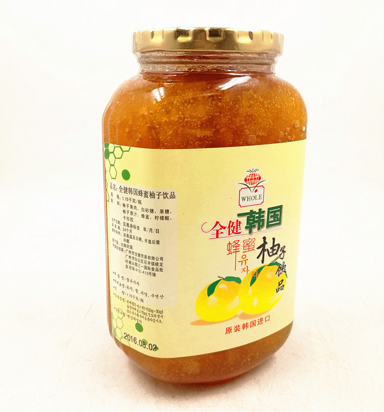 Korean honey citron tea Full health honey Citron tea Full health Citron tea 1150 tea with milk Dessert raw material