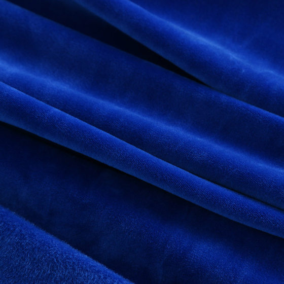 Factory spot super soft polyester ammonia stretch Silver Fox velvet knitted fabric autumn and winter warm sweater super soft composite fabric